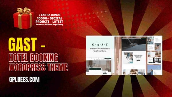 Gast – Hotel Booking Wordpress Theme At Best Price - Gpl Bees