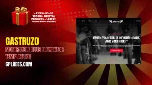 Gastruzo – Motorcycle Club Elementor Template Kit - Buy GPL 87 at Best Price