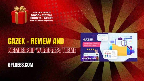 Gazek – Review And Membership Wordpress Theme At Best Price - Gpl Bees