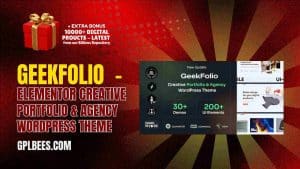 Geekfolio  - Elementor Creative Portfolio & Agency WordPress Theme - Buy GPL 4 at Best Price