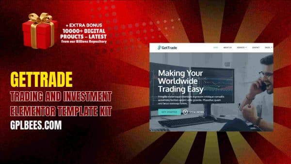 Gettrade – Trading And Investment Elementor Template Kit At Best Price - Gpl Bees