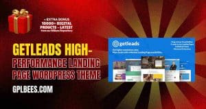 Getleads High-Performance Landing Page WordPress Theme - Buy GPL Landing Page Wordpress Themes at Best Price