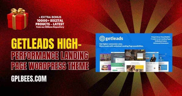Getleads High-Performance Landing Page Wordpress Theme At Best Price - Gpl Bees