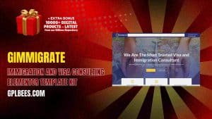 Gimmigrate – Immigration and Visa Consulting Elementor Template Kit - Buy GPL 90 at Best Price
