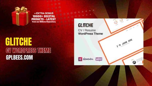Glitche – Cv Wordpress Theme At Best Price - Gpl Bees