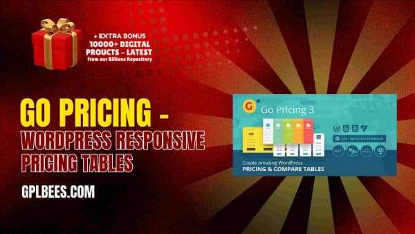 Go Pricing – Wordpress Responsive Pricing Tables At Best Price - Gpl Bees