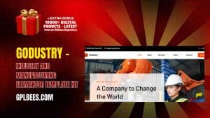 Godustry – Industry and Manufacturing Elementor Template Kit - Buy GPL 92 at Best Price