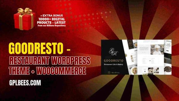 Goodresto – Restaurant Wordpress Theme + Woocommerce At Best Price - Gpl Bees