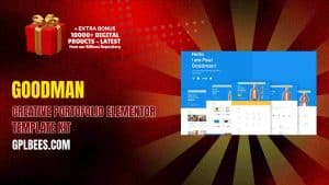 Goodman – Creative Portofolio Elementor Template Kit - Buy GPL 92 at Best Price