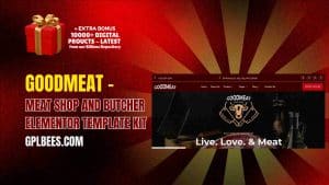 Goodmeat – Meat Shop and Butcher Elementor Template Kit - Buy GPL 92 at Best Price