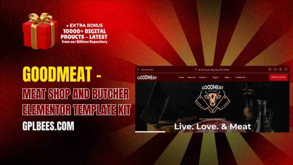 Goodmeat – Meat Shop And Butcher Elementor Template Kit At Best Price - Gpl Bees