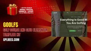 Goolfs – Golf Course and Club Elementor Template Kit - Buy GPL 93 at Best Price