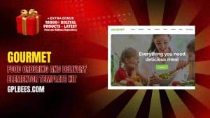 Gourmet – Food Ordering and Delivery Elementor Template Kit - Buy GPL 93 at Best Price