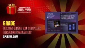 Grade – Creative Agency and Portfolios Elementor Template Kit - Buy GPL 94 at Best Price