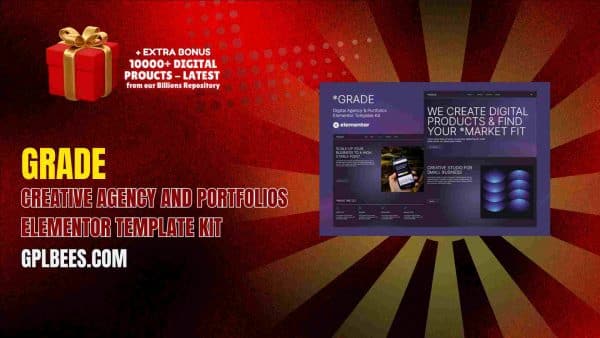 Grade – Creative Agency And Portfolios Elementor Template Kit At Best Price - Gpl Bees
