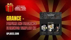 Grance – Perfume and Fragrance Elementor Template Kit - Buy GPL 94 at Best Price