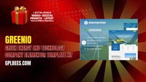 Greenio – Green Energy and Technology Company Elementor Template Kit - Buy GPL 94 at Best Price