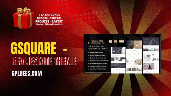 Gsquare  - Real Estate Theme At Best Price - Gpl Bees
