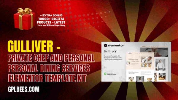 Gulliver – Private Chef And Personal Dining Services Elementor Template Kit At Best Price - Gpl Bees