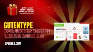 Gutentype 100% Gutenberg WordPress Theme for Modern Blog - Buy GPL 14 at Best Price