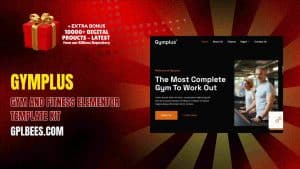 Gymplus – Gym and Fitness Elementor Template Kit - Buy GPL 96 at Best Price