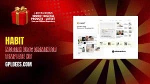 Habit – Modern Blog Elementor Template Kit - Buy GPL 97 at Best Price