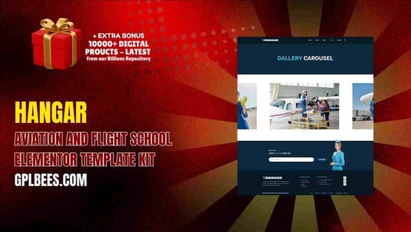 Hangar – Aviation And Flight School Elementor Template Kit At Best Price - Gpl Bees
