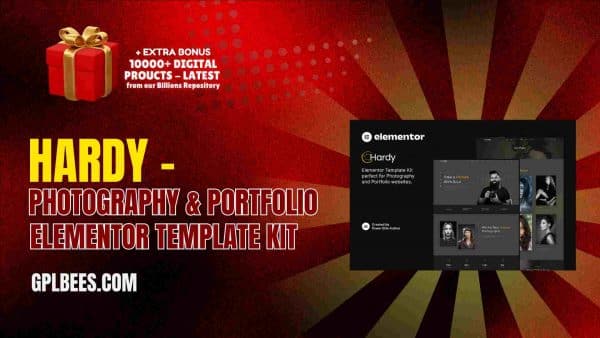 Hardy – Photography &Amp; Portfolio Elementor Template Kit At Best Price - Gpl Bees