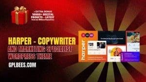 Harper – Copywriter and Marketing Specialist WordPress Theme - Buy GPL 2 at Best Price