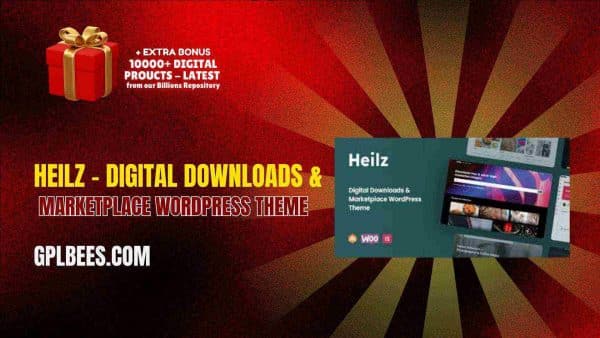 Heilz – Digital Downloads &Amp; Marketplace Wordpress Theme At Best Price - Gpl Bees