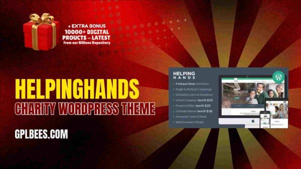 Helpinghands Charity Wordpress Theme At Best Price - Gpl Bees