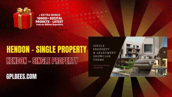 Hendon – Single Property Wordpress Theme - Gpl Bees Hendon – Single Property Wordpress Theme At Best Price - Gpl Bees