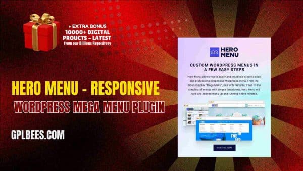 Hero Menu – Responsive Wordpress Mega Menu Plugin At Best Price - Gpl Bees
