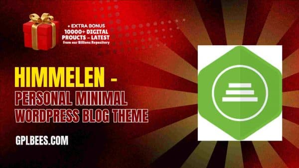 Himmelen – Personal Minimal Wordpress Blog Theme At Best Price - Gpl Bees
