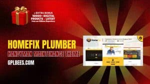 HomeFix Plumber Handyman Maintenance Theme - Buy GPL 214 at Best Price