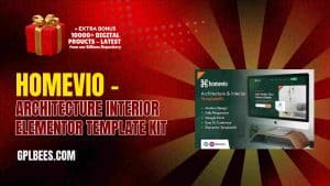Homevio – Architecture Interior Elementor Template Kit - Buy GPL 102 at Best Price