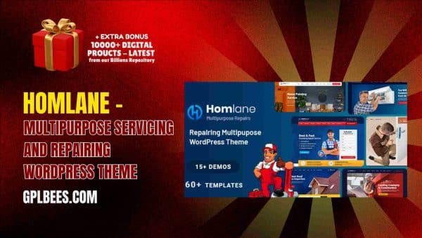 Homlane – Multipurpose Servicing And Repairing Wordpress Theme At Best Price - Gpl Bees