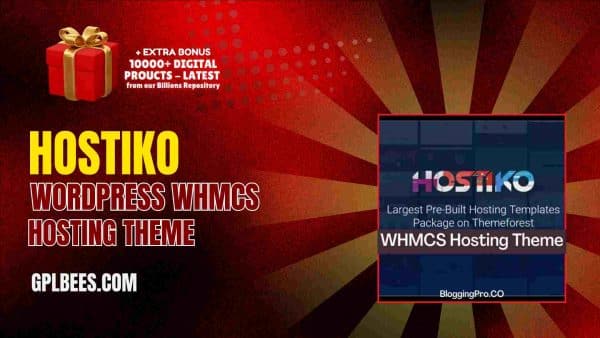 Hostiko Wordpress Whmcs Hosting Theme At Best Price - Gpl Bees