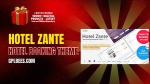 Hotel Zante Hotel Booking Theme - Buy GPL Medical Wordpress Themes at Best Price
