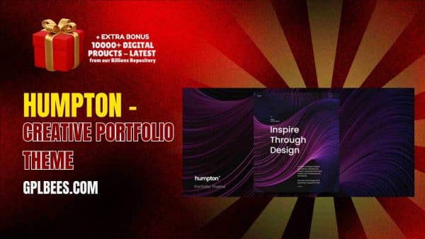 Humpton  - Creative Portfolio Theme At Best Price - Gpl Bees