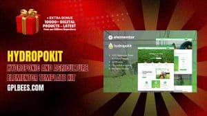 Hydropokit – Hydroponic and Agriculture Elementor Template Kit - Buy GPL 104 at Best Price