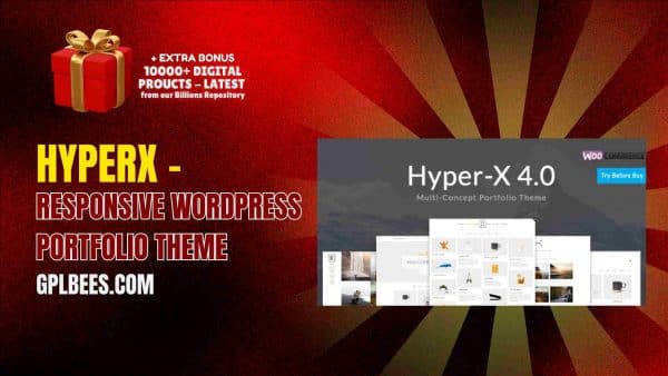 Hyperx – Responsive Wordpress Portfolio Theme At Best Price - Gpl Bees