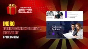 Indro – Business Consulting Elementor Template Kit - Buy GPL 106 at Best Price