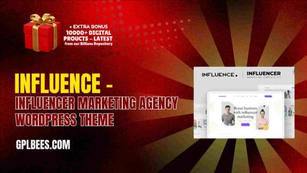 Influence – Influencer Marketing Agency Elementor Template Kit At Best Price - Gpl Bees