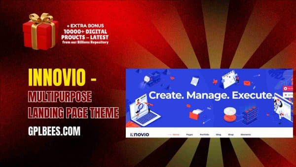 Innovio – Multipurpose Landing Page Theme At Best Price - Gpl Bees