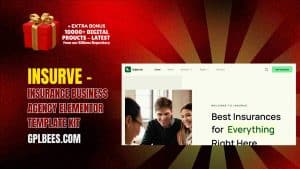 Insurve – Insurance Business Agency Elementor Template Kit - Buy GPL 109 at Best Price