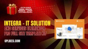 Integra – IT Solution and Services Elementor Pro Full Site Template Kit - Buy GPL 109 at Best Price