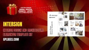 InterSign – Interior Design and Architecture Elementor Template Kit - Buy GPL 112 at Best Price