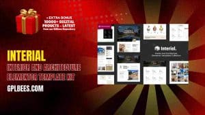 Interial – Interior and Architecture Elementor Template Kit - Buy GPL 111 at Best Price