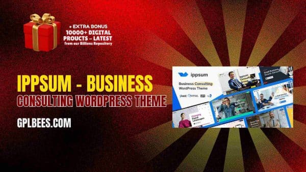 Ippsum – Business Consulting Wordpress Theme At Best Price - Gpl Bees